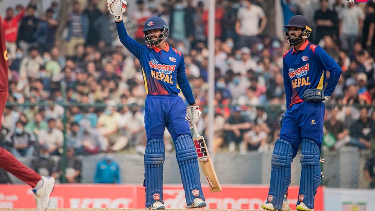  वेस्ट इन्डिजविरुद्ध सिरिजको अन्तिम खेलमा नेपाल ६ विकेटले विजयी