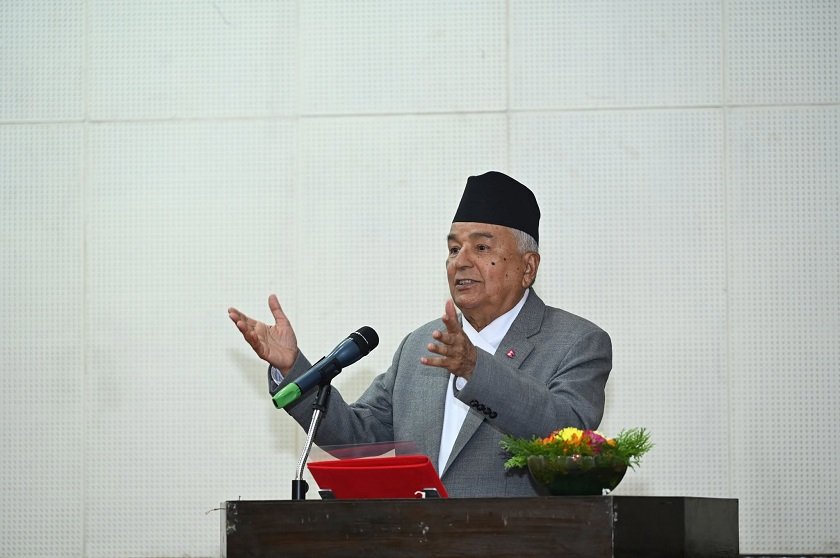 उन्नतशील समाजबाट नेपाललाई डो¥याउन कटिबद्ध छौँ : राष्ट्रपति पौडेल